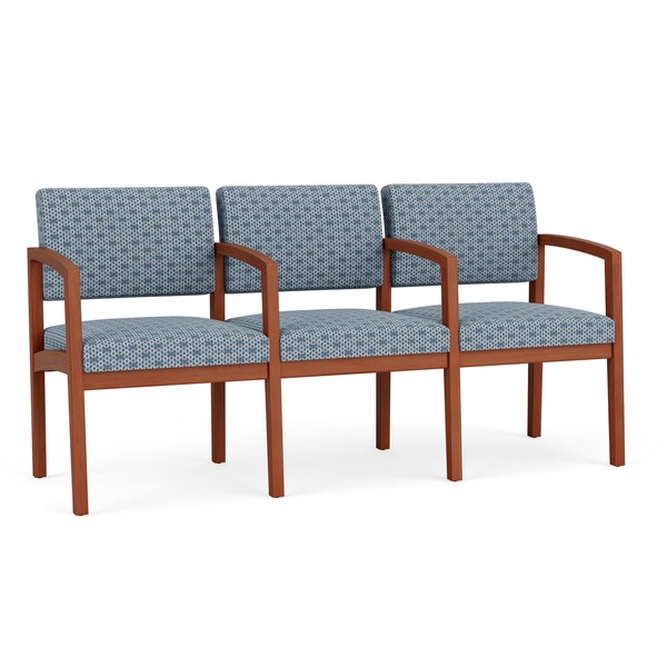 Lesro Lenox 3 Seat Tandem Seating W/ Arms, 65 in W 26 in L 31.5 in H LW3103 - main